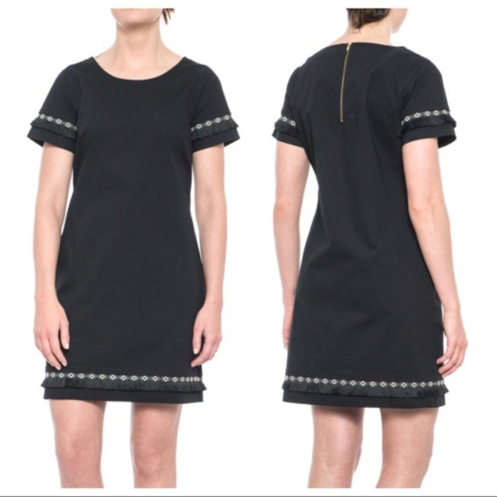 Coercion London Black Fringe Shift Dress